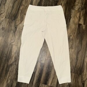 Athleta Women's Endless High Rise Cargo Pants Abalone Cream Size 14 P